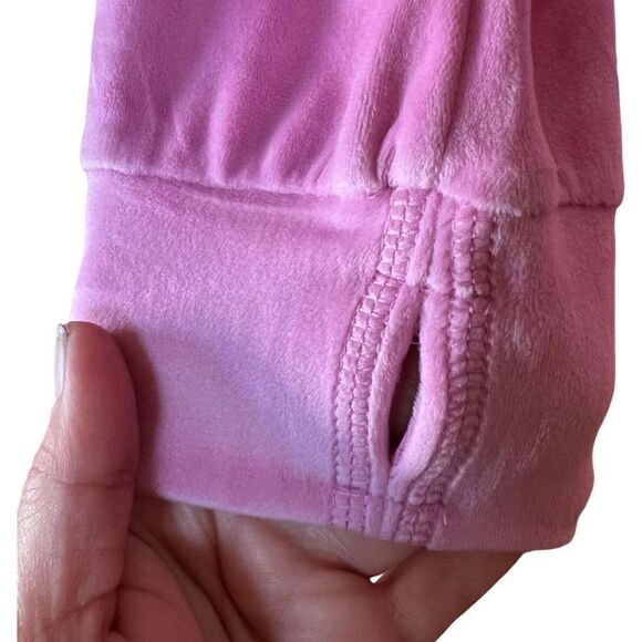 Zella Girl’s Pink Pullover Sweatshirt Velour Size Large - Picture 5 of 10